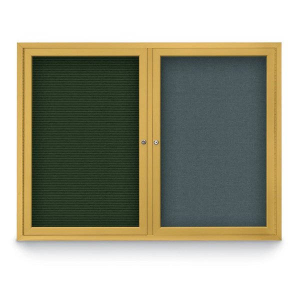 United Visual Products Corkboard, Cork/Black, 18" x 24" UV401-BLACK-CORK